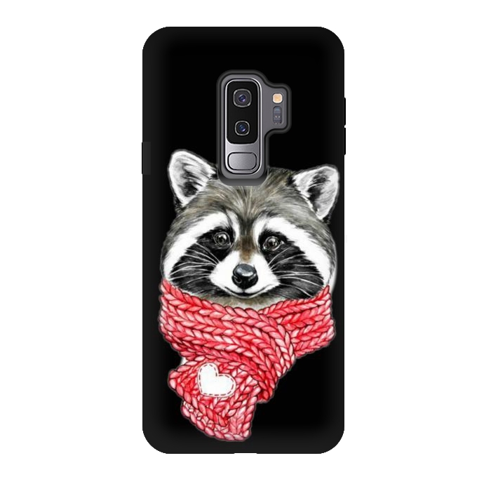 Galaxy S9 plus StrongFit cute Raccoon by haroulita