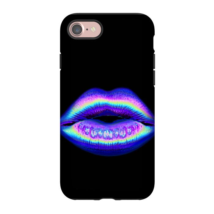 iPhone 7 StrongFit purple lips by haroulita
