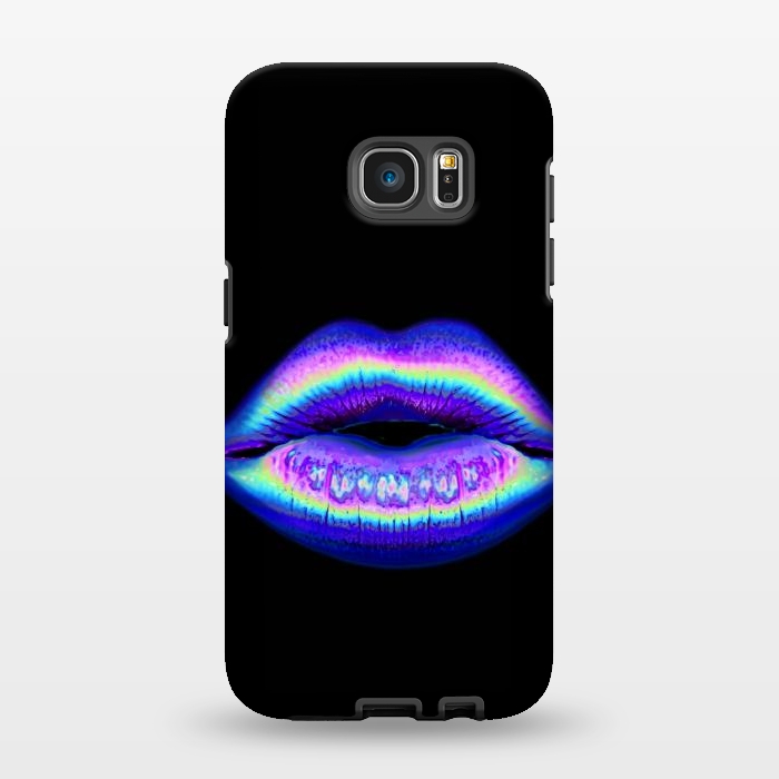 Galaxy S7 EDGE StrongFit purple lips by haroulita