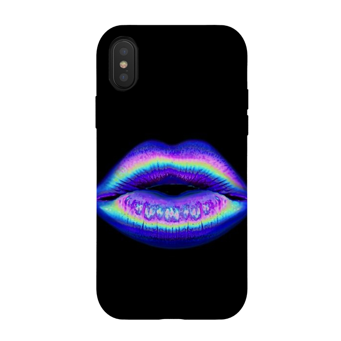 iPhone Xs / X StrongFit purple lips by haroulita