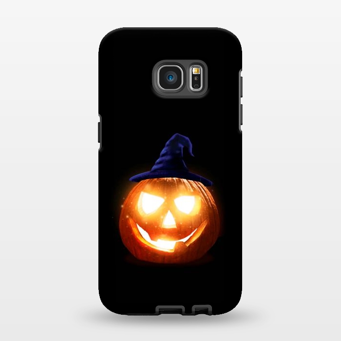 Galaxy S7 EDGE StrongFit halloween pumpkin by haroulita