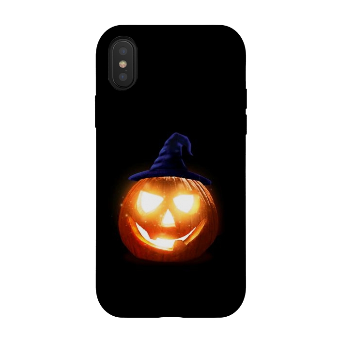 iPhone Xs / X StrongFit halloween pumpkin by haroulita