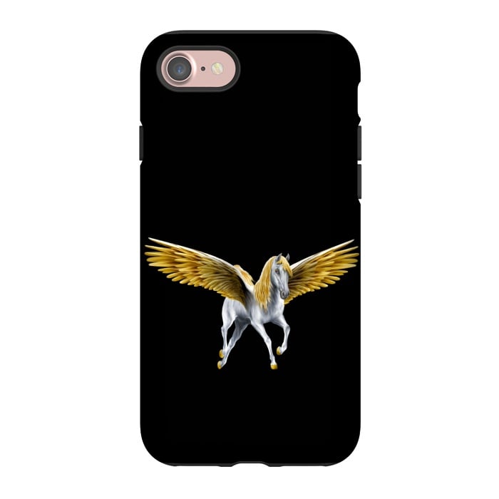iPhone 7 StrongFit horse with golden wings by haroulita