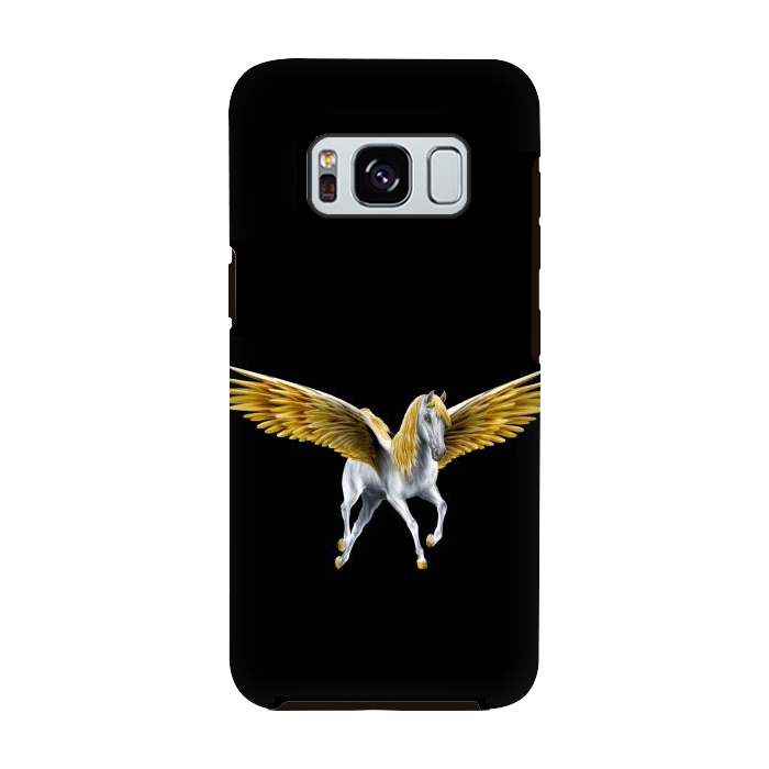 Galaxy S8 StrongFit horse with golden wings by haroulita