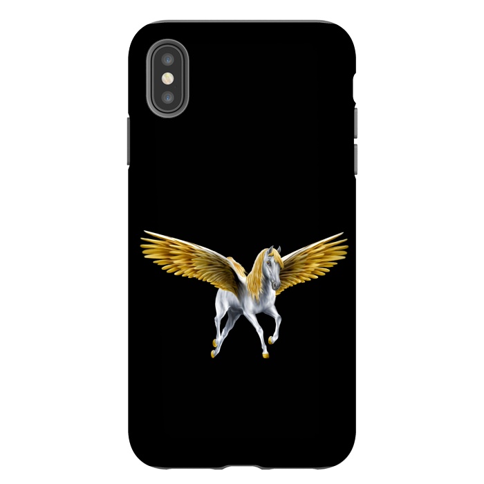 iPhone Xs Max StrongFit horse with golden wings by haroulita