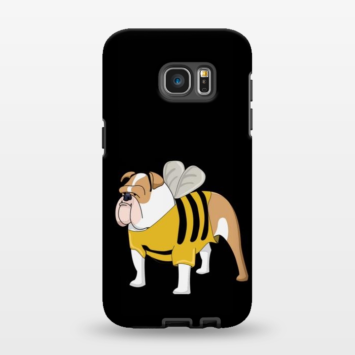 Galaxy S7 EDGE StrongFit cute bulldog  by haroulita