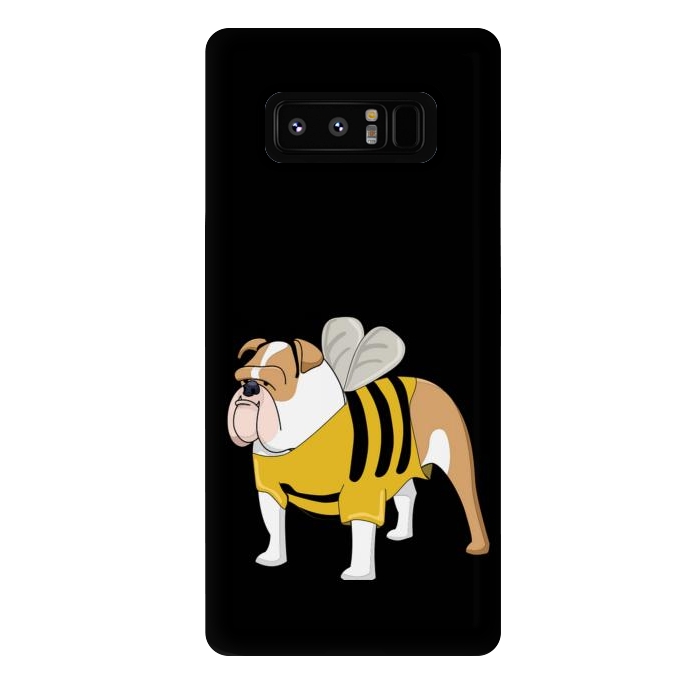 Galaxy Note 8 StrongFit cute bulldog  by haroulita