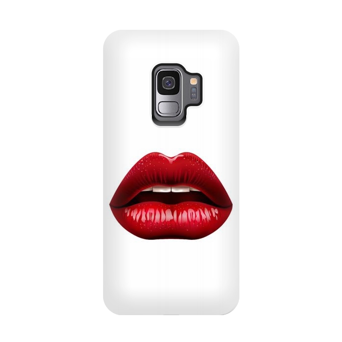 Galaxy S9 StrongFit red lips by haroulita