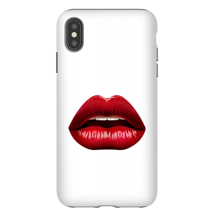 iPhone Xs Max StrongFit red lips by haroulita