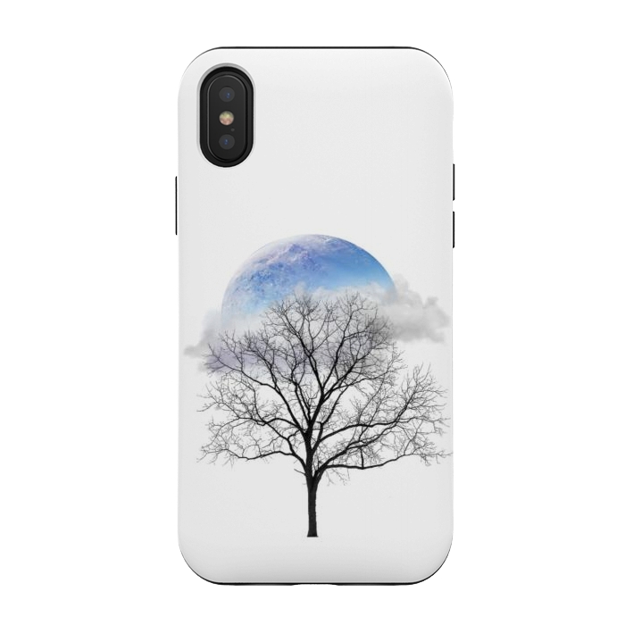 iPhone Xs / X StrongFit winter tree by haroulita