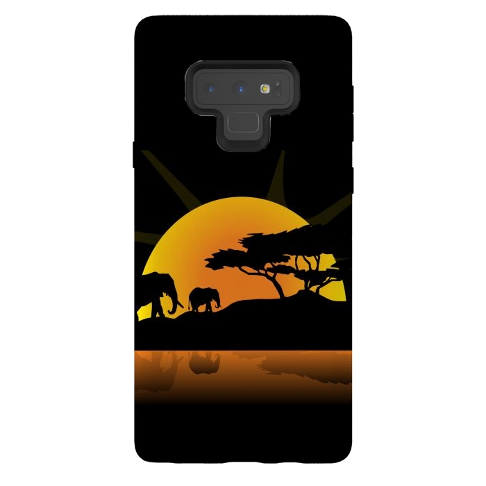 Galaxy Note 9 StrongFit african sunset by haroulita