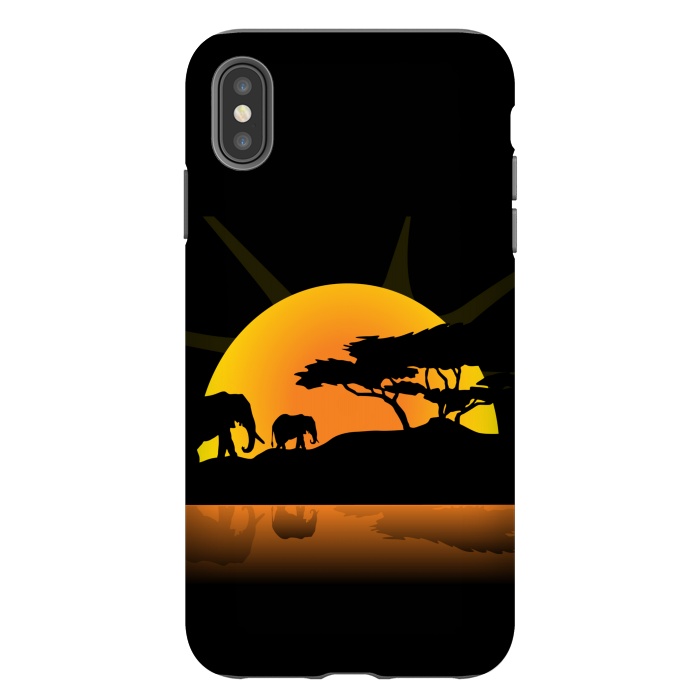 iPhone Xs Max StrongFit african sunset by haroulita