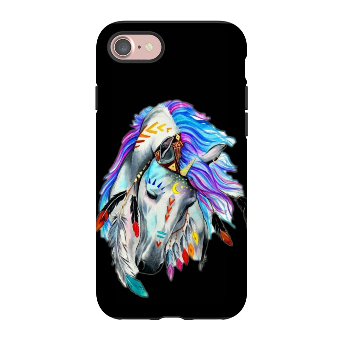 iPhone 7 StrongFit feather horse by haroulita