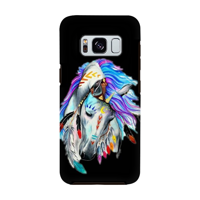 Galaxy S8 StrongFit feather horse by haroulita