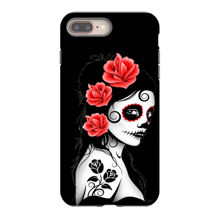 iPhone 7 plus StrongFit sugar skull woman by haroulita