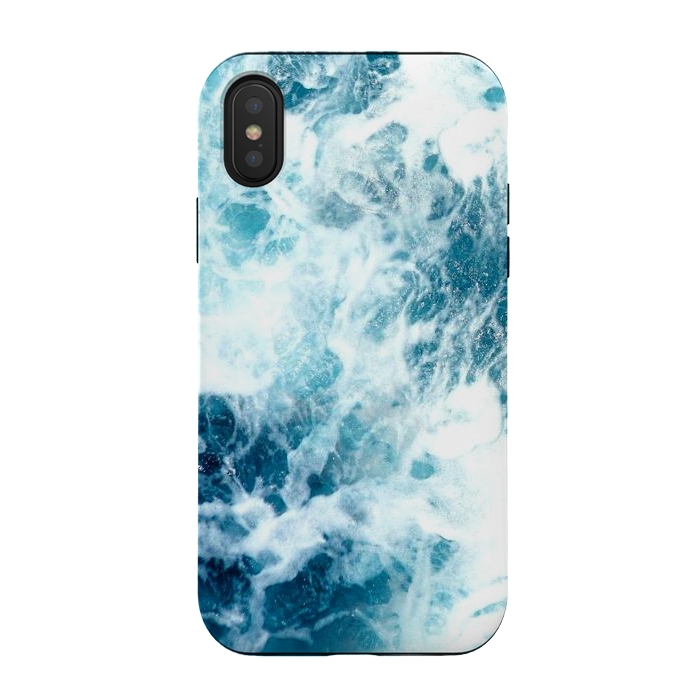 iPhone Xs / X StrongFit sea waves x by haroulita