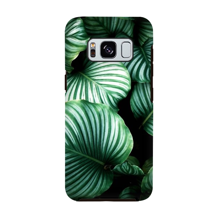 Galaxy S8 StrongFit tropical leaves by haroulita