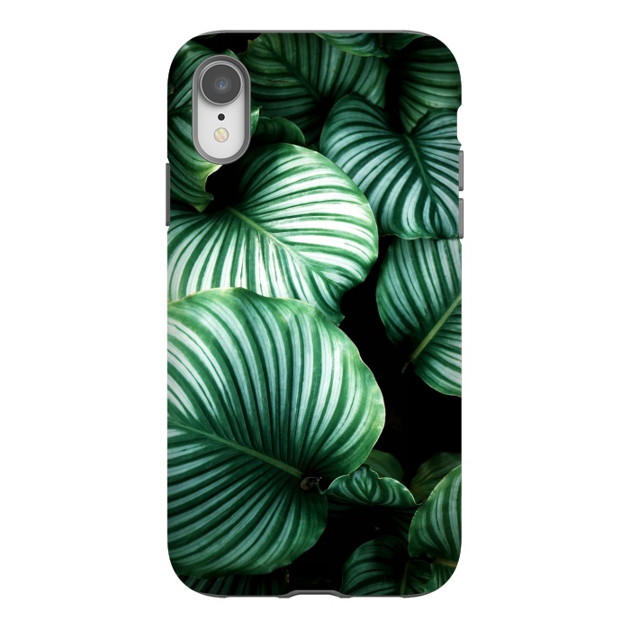 iPhone Xr StrongFit tropical leaves by haroulita