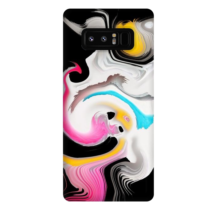 Galaxy Note 8 StrongFit fluid art waves by haroulita