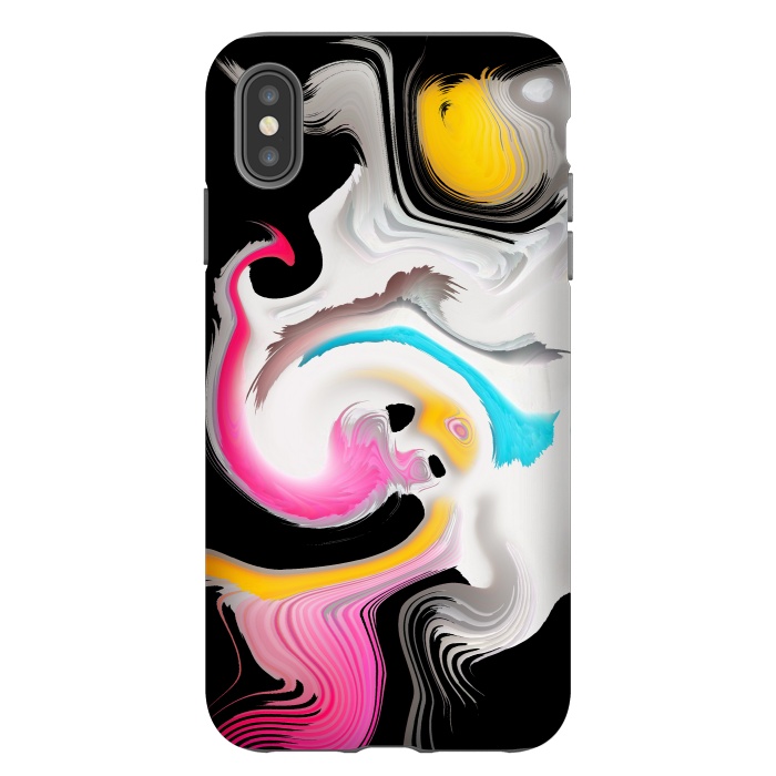 iPhone Xs Max StrongFit fluid art waves by haroulita