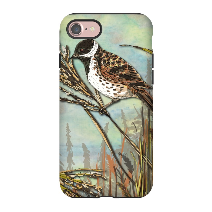 iPhone 7 StrongFit Reedbunting by Lotti Brown