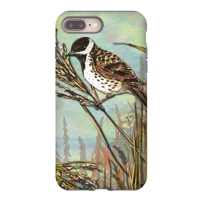 iPhone 7 plus StrongFit Reedbunting by Lotti Brown