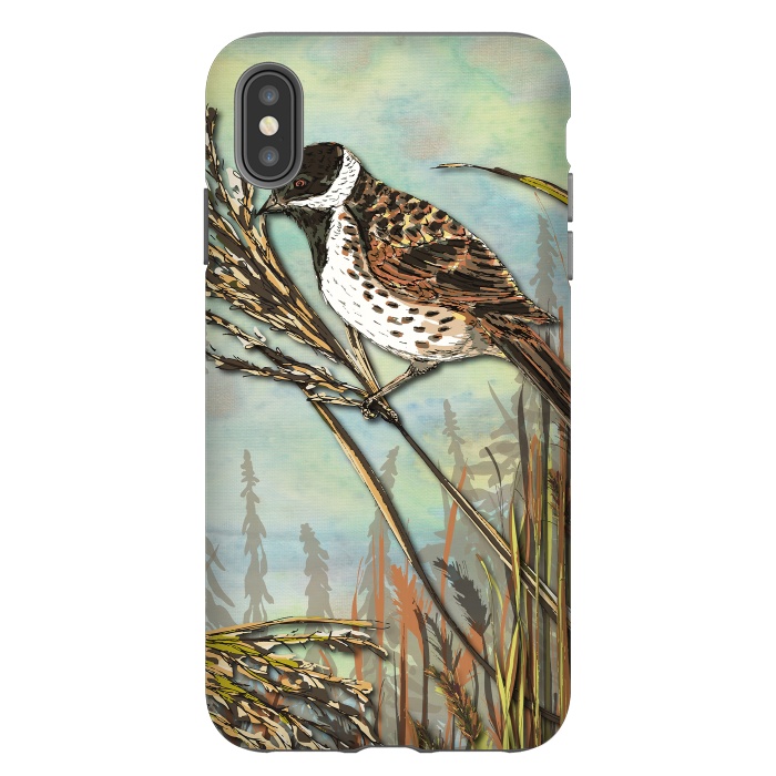 iPhone Xs Max StrongFit Reedbunting by Lotti Brown