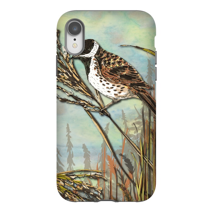 iPhone Xr StrongFit Reedbunting by Lotti Brown