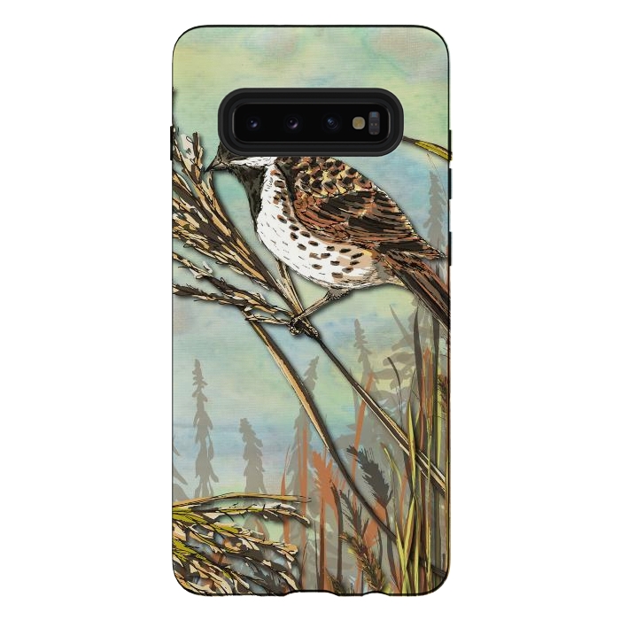 Galaxy S10 plus StrongFit Reedbunting by Lotti Brown