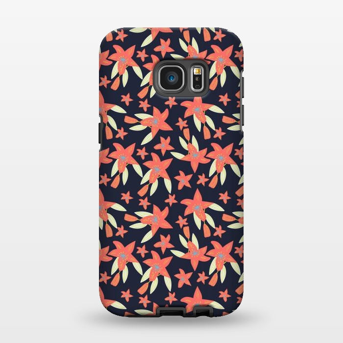Galaxy S7 EDGE StrongFit tiger lily flowers by Lovi Dianti