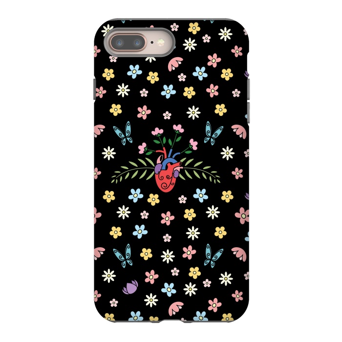 iPhone 7 plus StrongFit Blooming heart by Laura Nagel