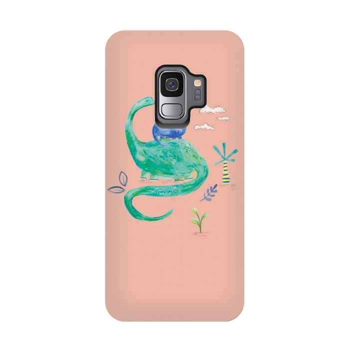Galaxy S9 StrongFit painted dinosaur  by lauradidthis
