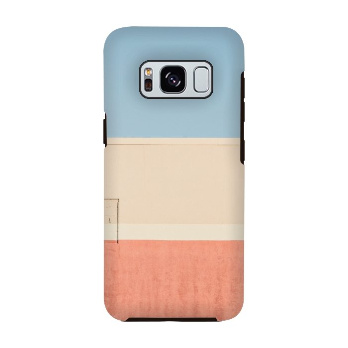 Galaxy S8 StrongFit BLUE WHITE RED STRIPES by MALLIKA
