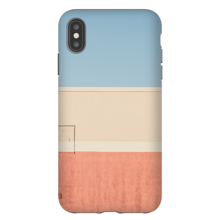 iPhone Xs Max StrongFit BLUE WHITE RED STRIPES by MALLIKA