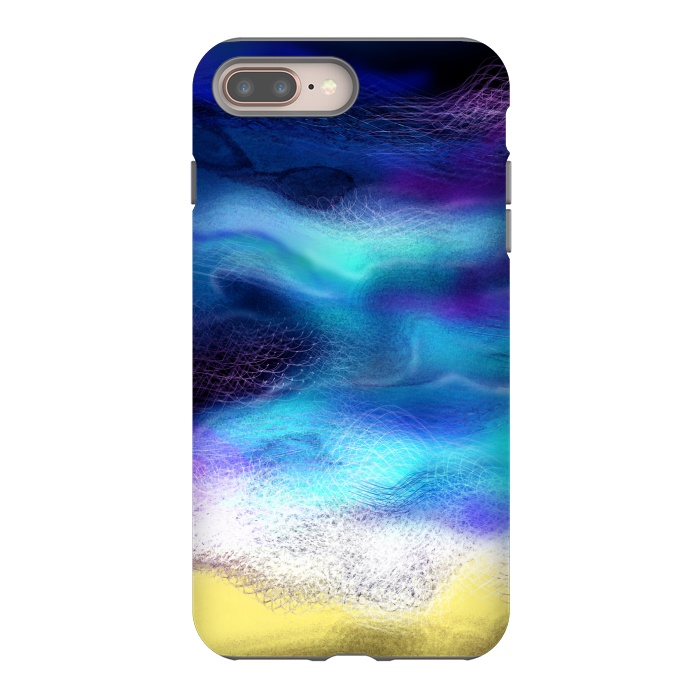 iPhone 7 plus StrongFit Beach blue ocean sea breeze abstract art by Josie