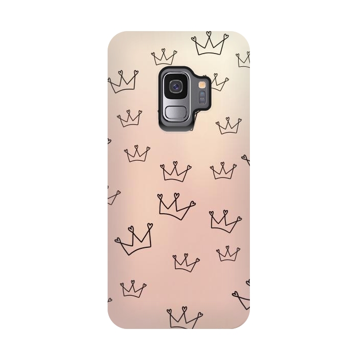 Galaxy S9 StrongFit Crown heart by Jms