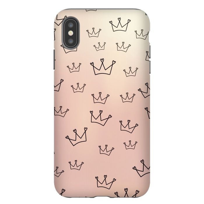 iPhone Xs Max StrongFit Crown heart by Jms