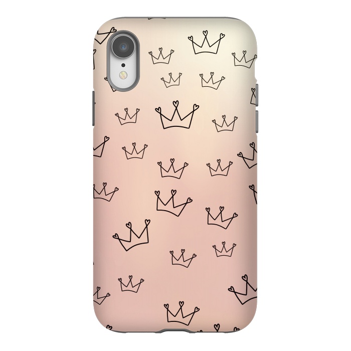 iPhone Xr StrongFit Crown heart by Jms