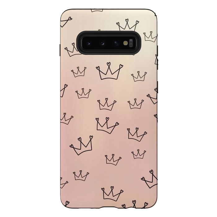 Galaxy S10 plus StrongFit Crown heart by Jms