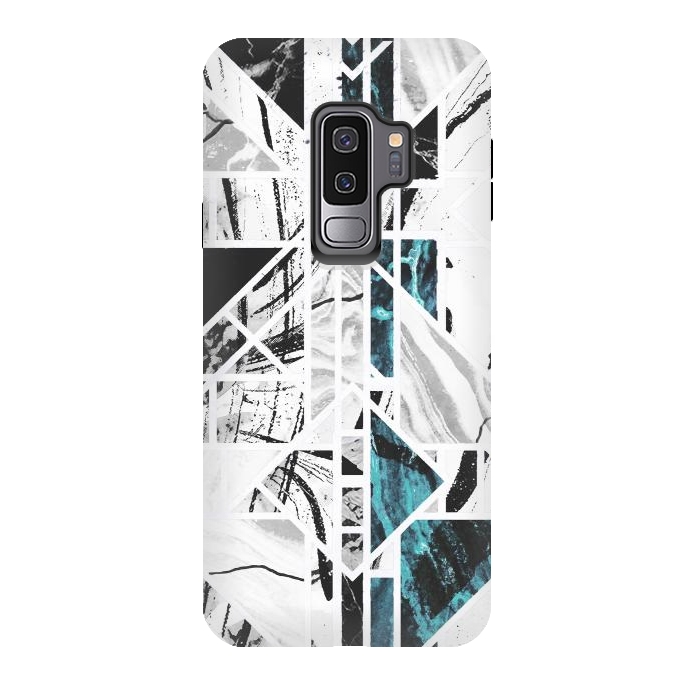 Galaxy S9 plus StrongFit Marble mosaic tiles by Oana 