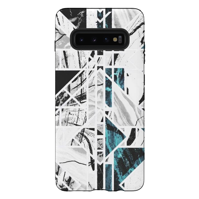 Galaxy S10 plus StrongFit Marble mosaic tiles by Oana 