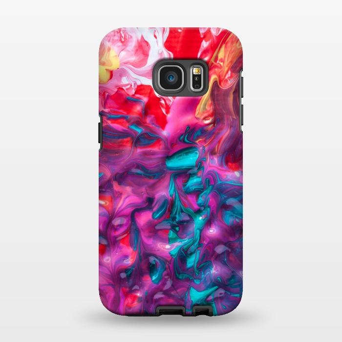 Galaxy S7 EDGE StrongFit abstract paint art by MALLIKA