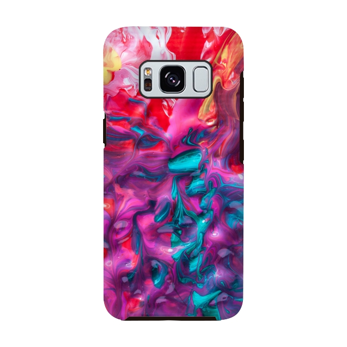 Galaxy S8 StrongFit abstract paint art by MALLIKA