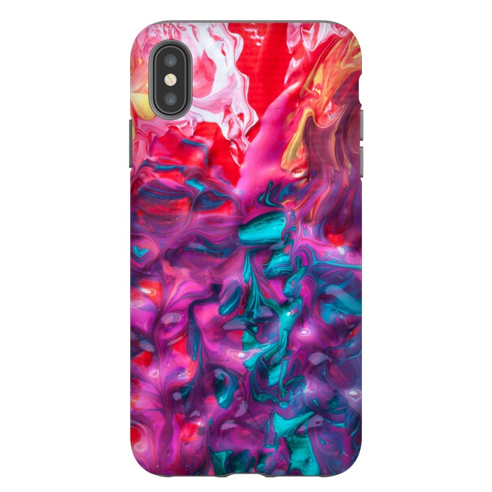 iPhone Xs Max StrongFit abstract paint art by MALLIKA