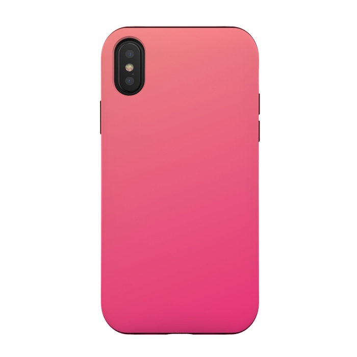 iPhone Xs / X StrongFit pink shades 3  by MALLIKA