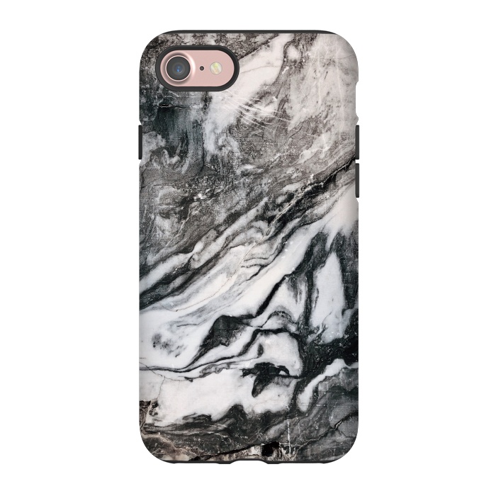 iPhone 7 StrongFit White and black Marble by Winston