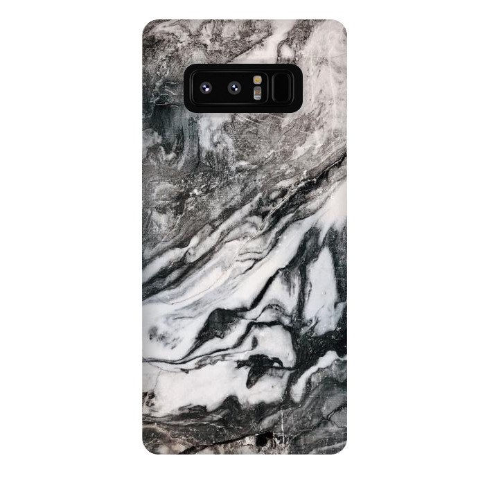 Galaxy Note 8 StrongFit White and black Marble by Winston