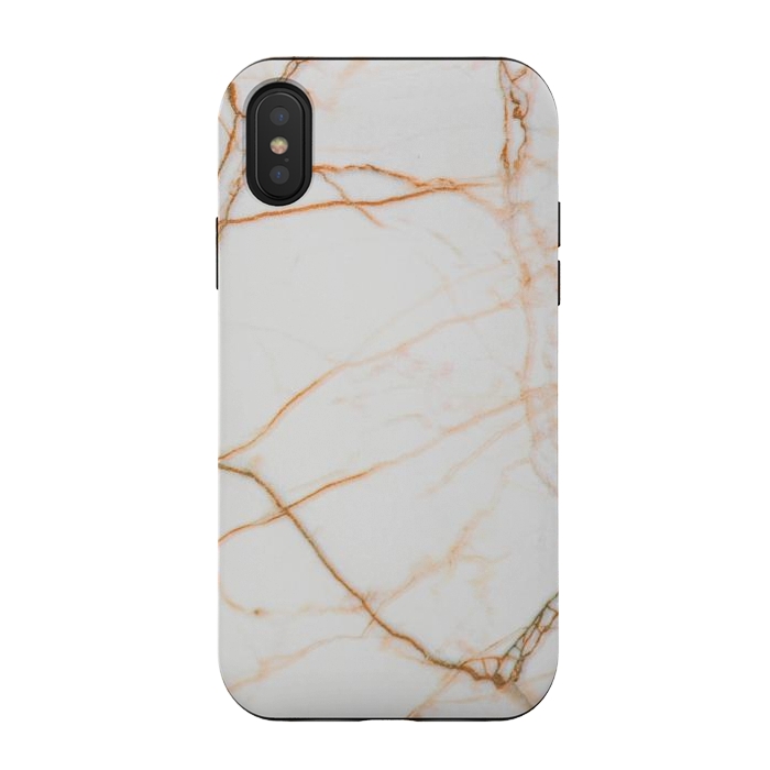 iPhone Xs / X StrongFit Gold marble by Winston