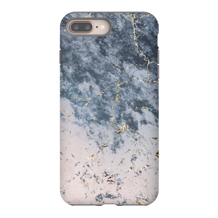 iPhone 7 plus StrongFit Pink and blue marble by Winston