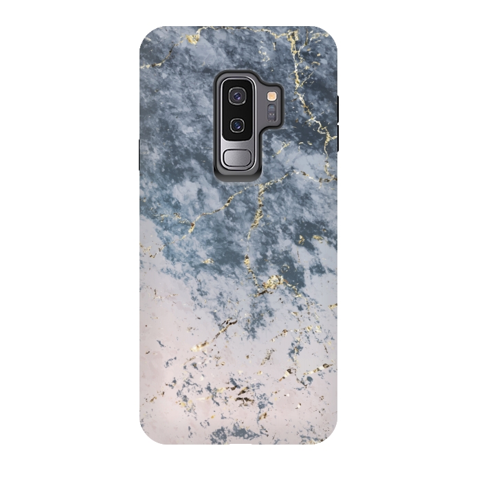 Galaxy S9 plus StrongFit Pink and blue marble by Winston